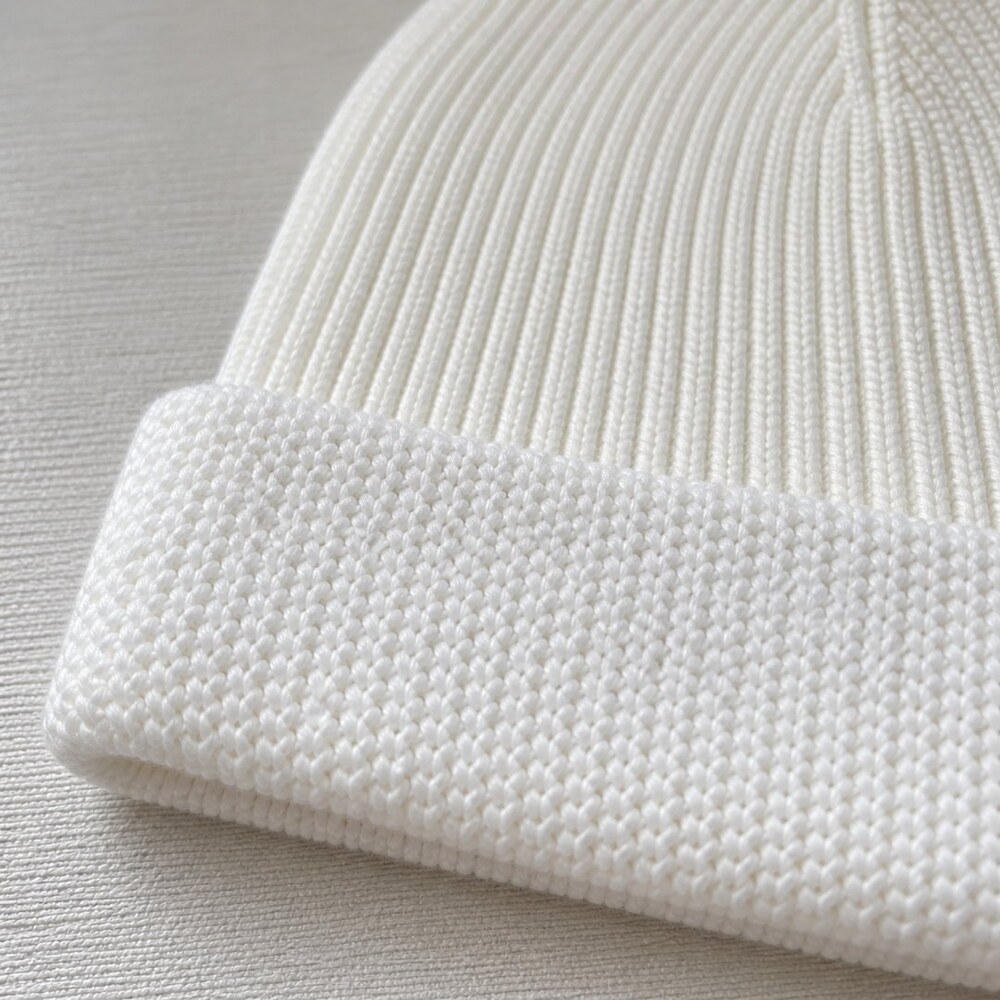 Balenciaga White Cuff Knit Beanie - Picture 6 of 6